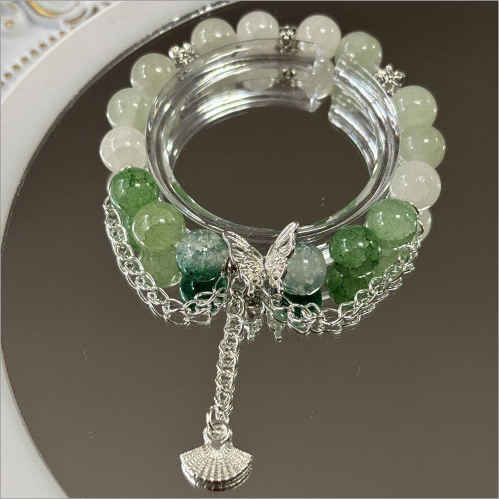In Stock Wholesale Novel Same Style Beaded Tassel Bracelet Female Special-Interest Design Good-looking Personality Non-Collision Style All-Matching...