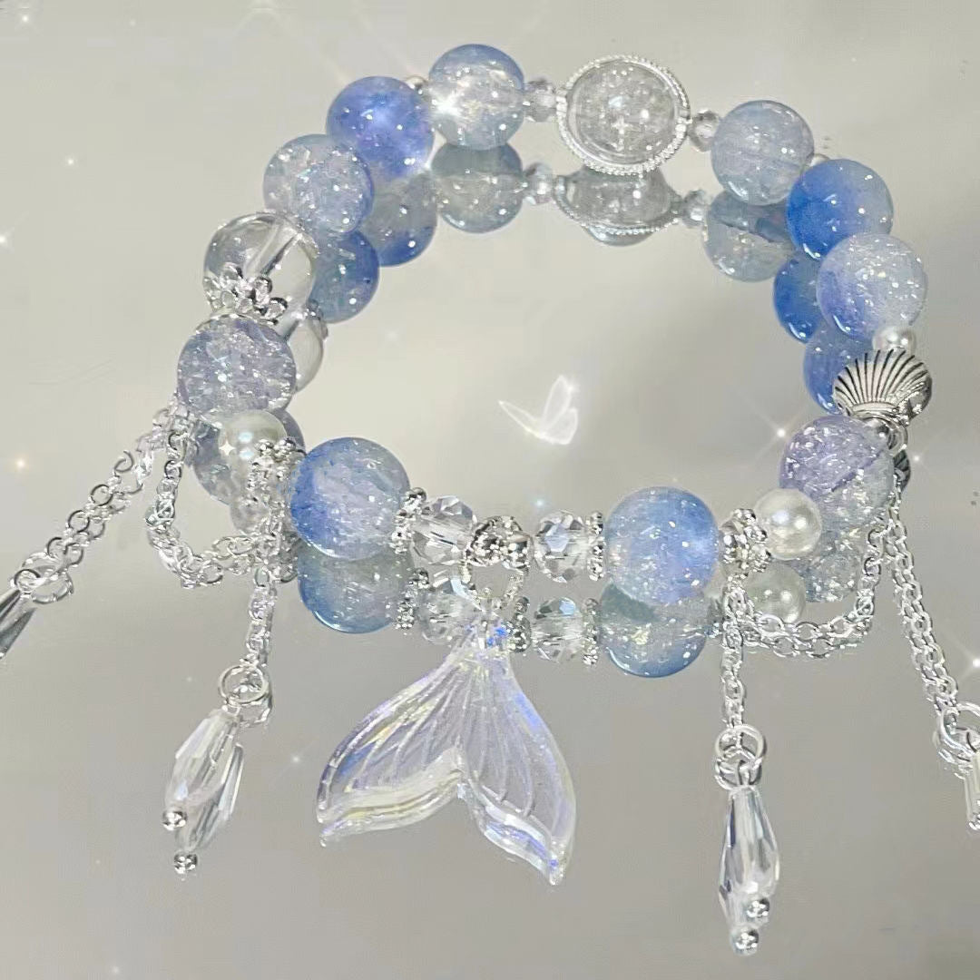 In Stock Wholesale Novel Same Style Beaded Tassel Bracelet Female Special-Interest Design Good-looking Personality Non-Collision Style All-Matching...
