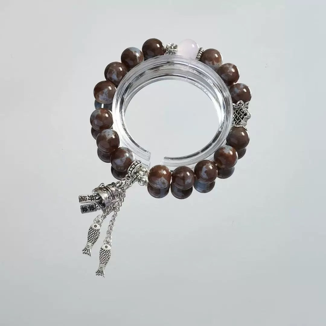 In Stock Wholesale Novel Same Style Beaded Tassel Bracelet Female Special-Interest Design Good-looking Personality Non-Collision Style All-Matching...