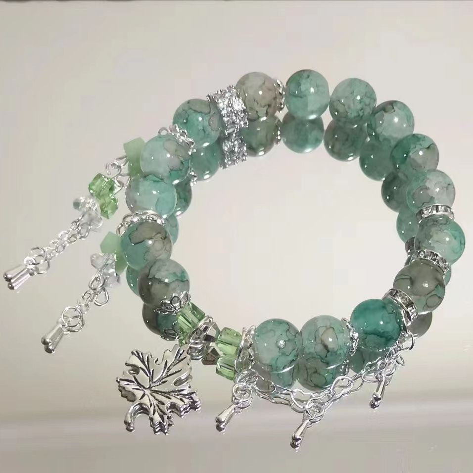 In Stock Wholesale Novel Same Style Beaded Tassel Bracelet Female Special-Interest Design Good-looking Personality Non-Collision Style All-Matching...