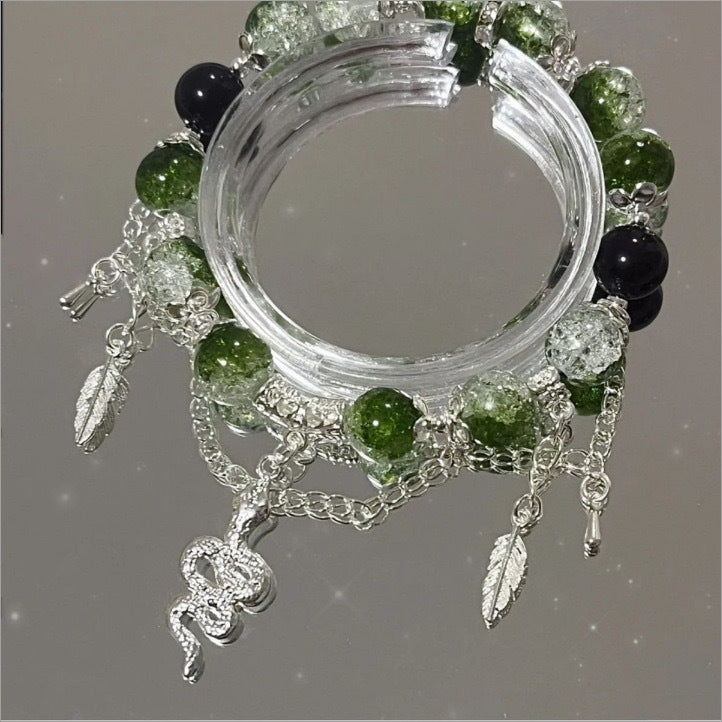 In Stock Wholesale Novel Same Style Beaded Tassel Bracelet Female Special-Interest Design Good-looking Personality Non-Collision Style All-Matching...