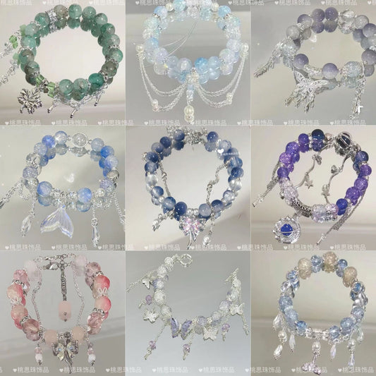 In Stock Wholesale Novel Same Style Beaded Tassel Bracelet Female Special-Interest Design Good-looking Personality Non-Collision Style All-Matching...