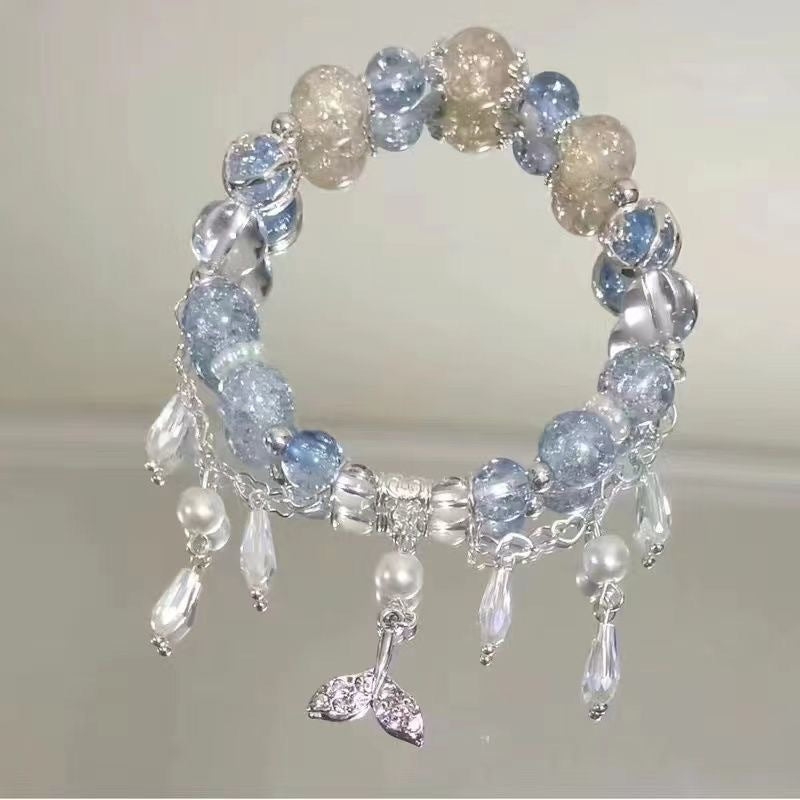 In Stock Wholesale Novel Same Style Beaded Tassel Bracelet Female Special-Interest Design Good-looking Personality Non-Collision Style All-Matching...